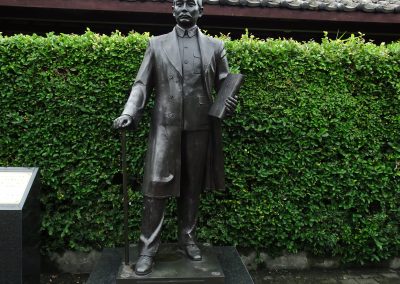 台北逸仙公園內的孫中山銅像